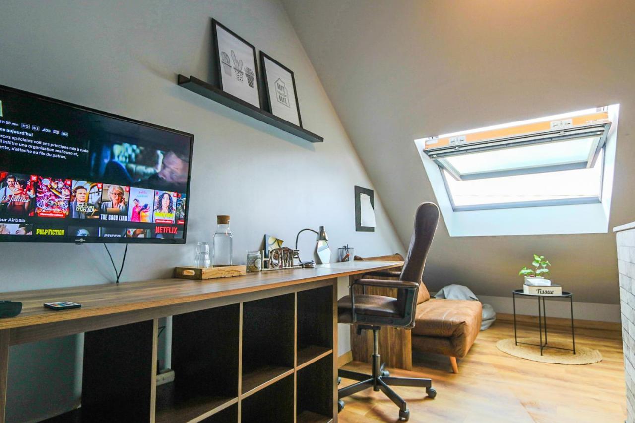 Breux-Jouy Maisonnette En Duplex Avec Terrasse מראה חיצוני תמונה